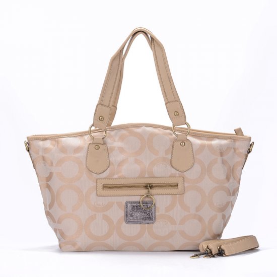 Coach Legacy In Signature Jacquard Medium Ivory Totes EWJ | Women - Click Image to Close